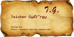 Teicher György névjegykártya